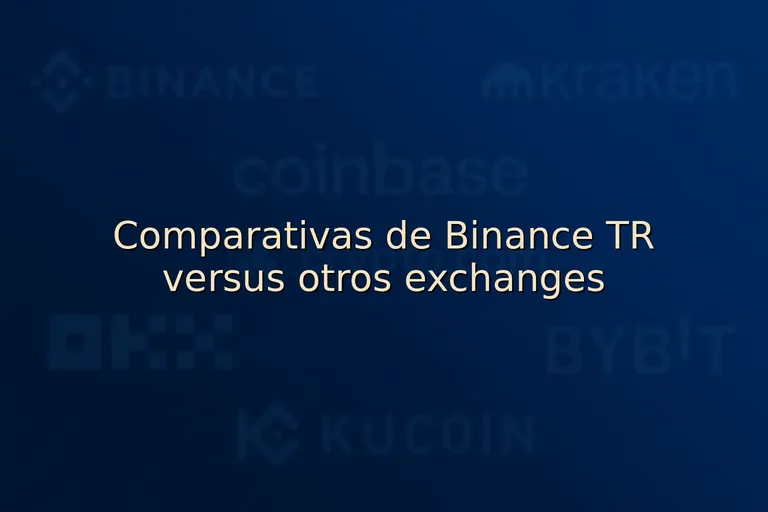 Comparativas de Binance TR versus otros exchanges