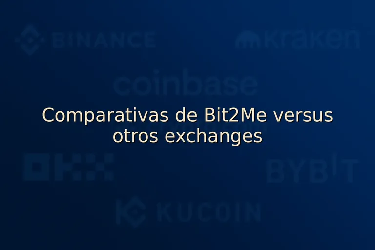 Comparativas de Bit2Me versus otros exchanges