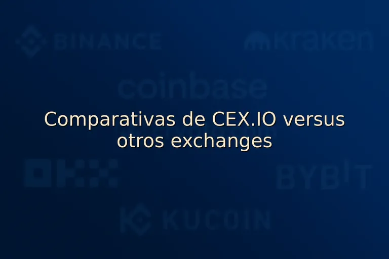 Comparativas de CEX.IO versus otros exchanges