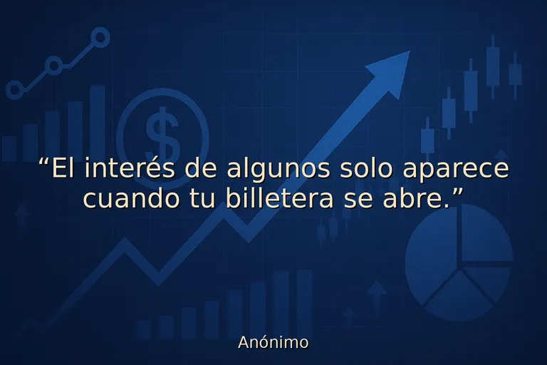 citas sobre Gente Interesada por Dinero que Abren los Ojos y el Corazón