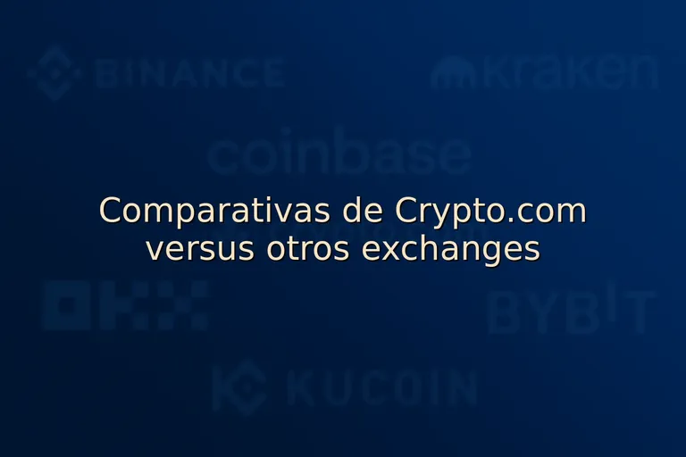Comparativas de Crypto.com versus otros exchanges