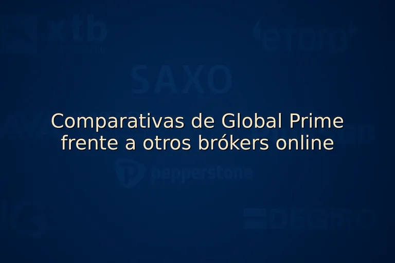 Comparativas de Global Prime frente a otros brókers online