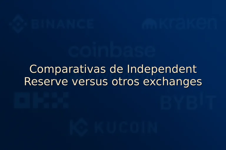 Comparativas de Independent Reserve versus otros exchanges