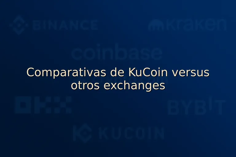 Comparativas de KuCoin versus otros exchanges