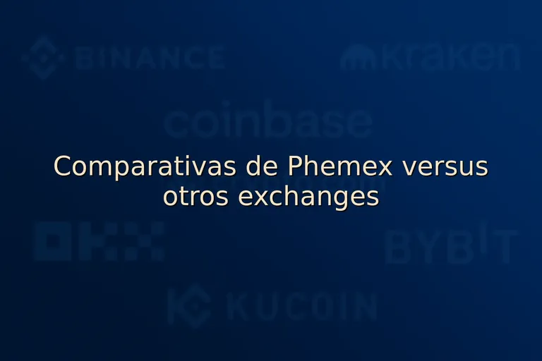 Comparativas de Phemex versus otros exchanges