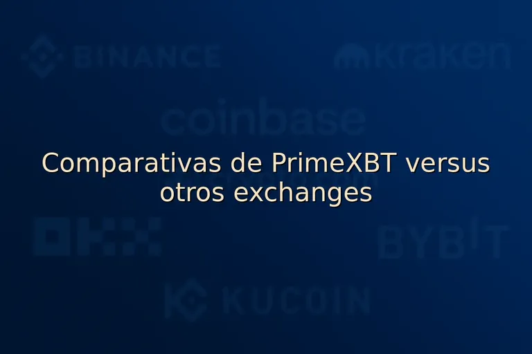 Comparativas de PrimeXBT versus otros exchanges