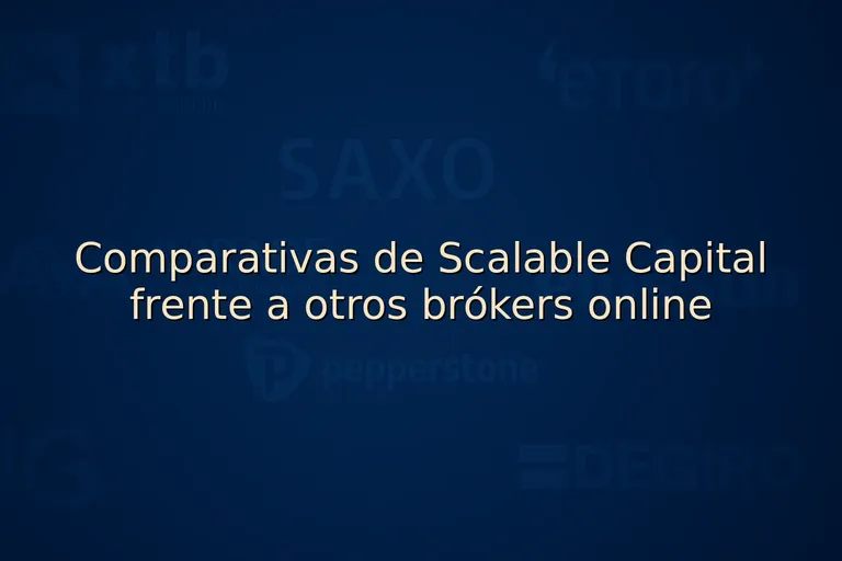 Comparativas de Scalable Capital frente a otros brókers online