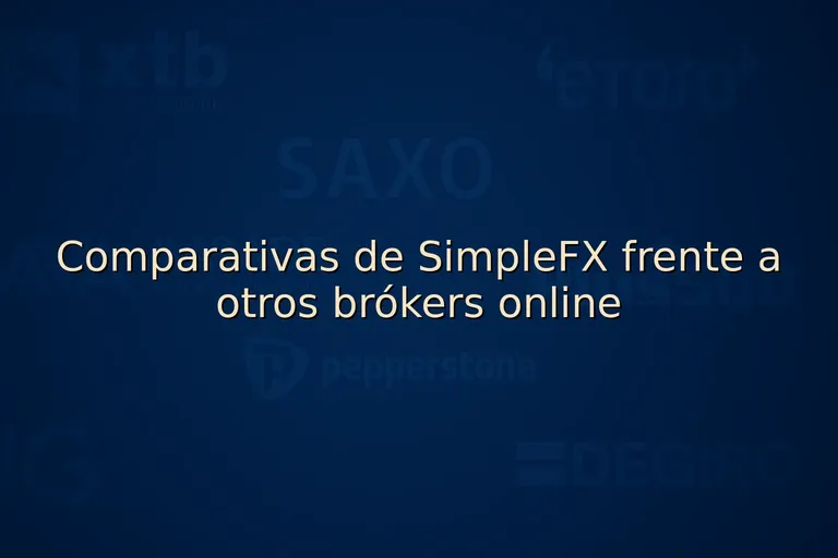 Comparativas de SimpleFX frente a otros brókers online