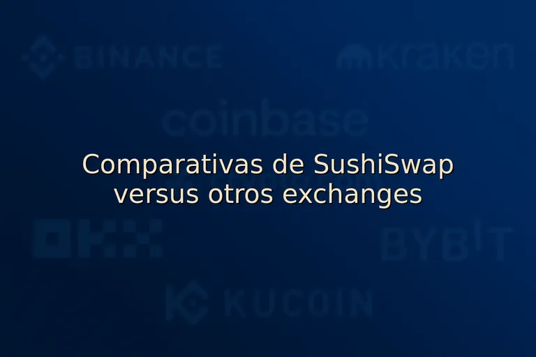 Comparativas de SushiSwap versus otros exchanges