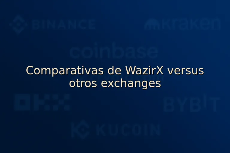 Comparativas de WazirX versus otros exchanges