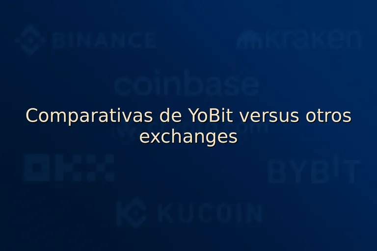 Comparativas de YoBit versus otros exchanges
