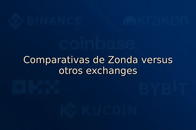 Comparativas de Zonda versus otros exchanges